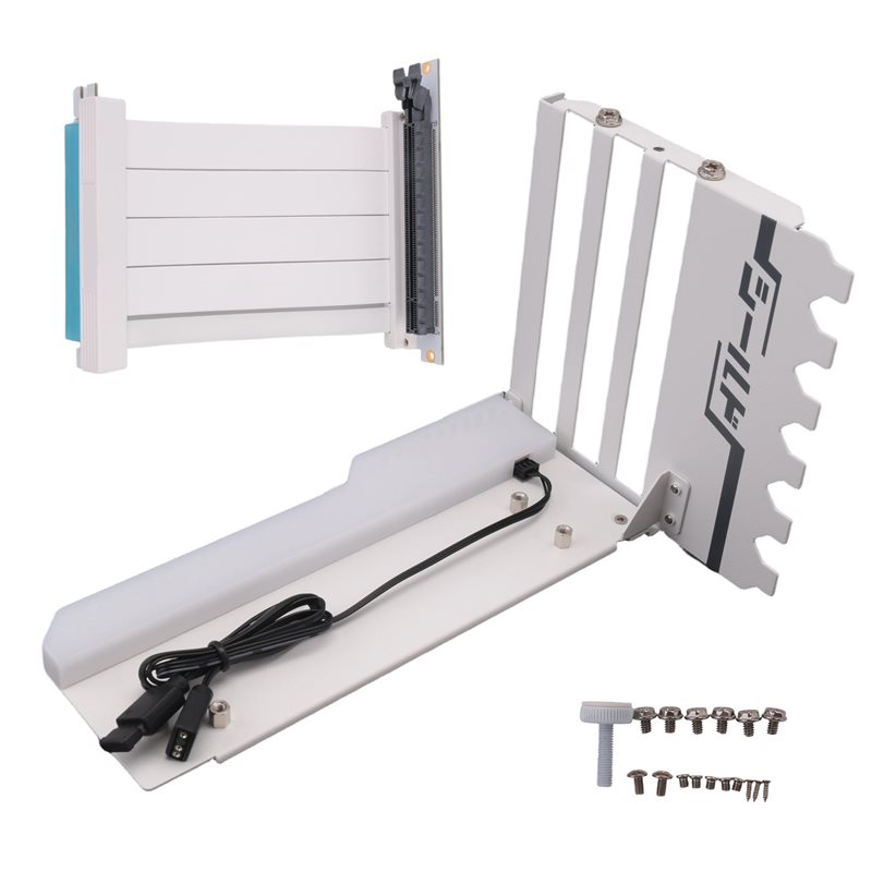 حامل تثبيت عمودي لوحدة معالجة  - مراجعة Pcie 4.0 X16 Riser Cable 90 Degree وسعره