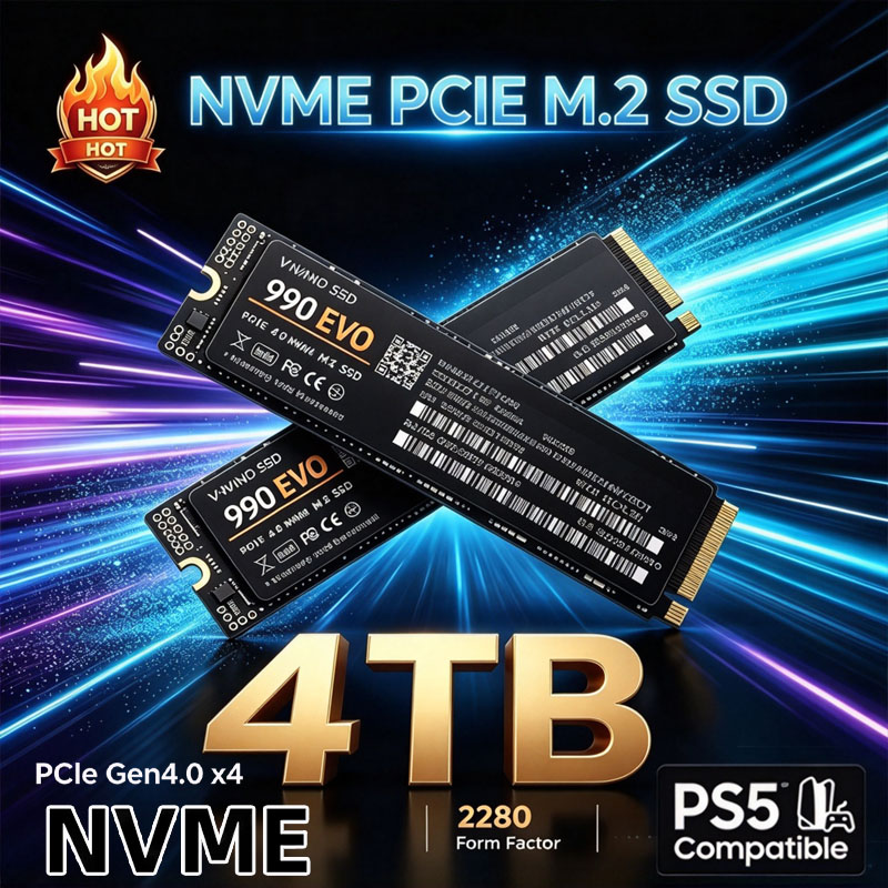 قرص تخزين داخلي 990 EVO للألعا - مراجعة M.2 Nvme 4Tb Pcie 4.0 Ssd وسعره