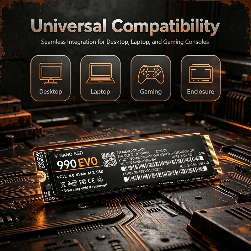 قرص تخزين داخلي 990 EVO M.2 22 - مراجعة M.2 Nvme 4Tb Pcie 4.0 Ssd وسعره